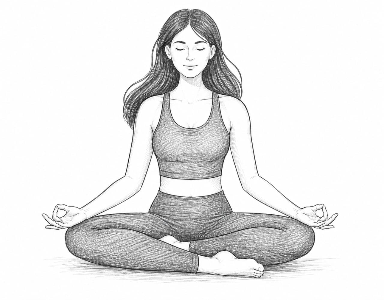 Sukhasana  or “easy pose’