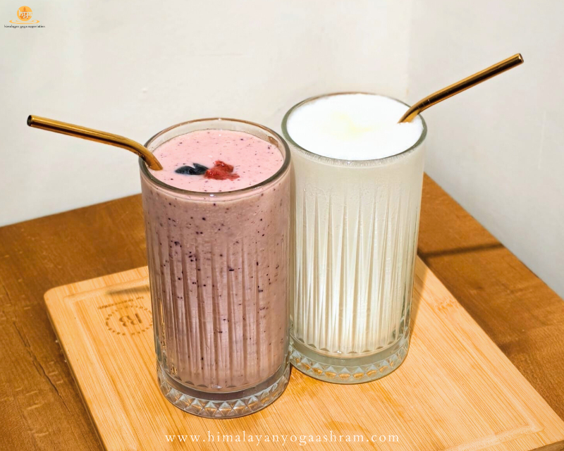 Ayurvedic-inspired organic meal at Himalayan Yoga Ashram