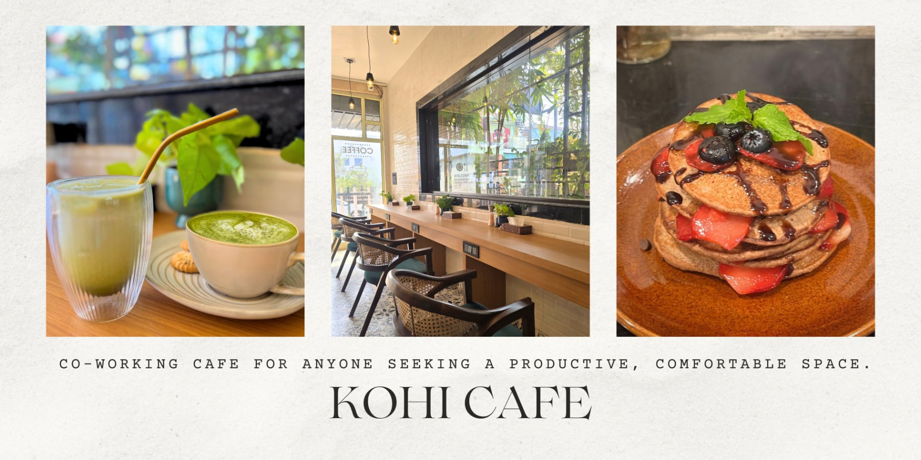 Kohi Cafe healthy dining area at Himalayan Yoga Association