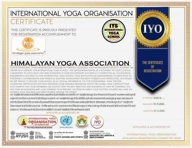 IYO Certification Himalayan Yoga Association