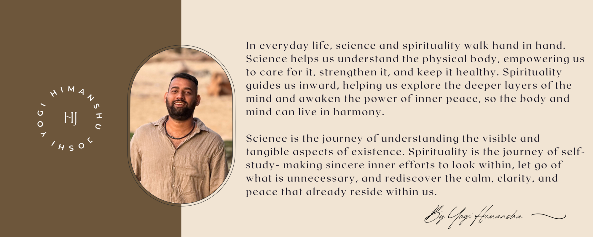 Yogi Himanshu teaching Yoga in Rishikesh