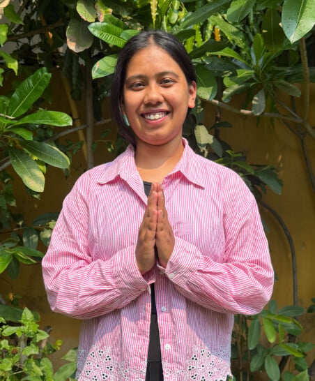 Yogini Subhashini, yoga anatomy teacher and certified yoga educator in Rishikesh
