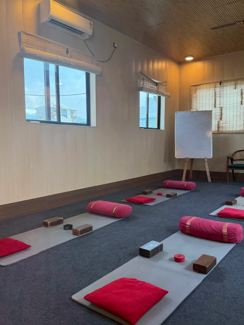 Yoga shala for 200 hour Yin Yoga teacher training at Himalayan Yoga Association