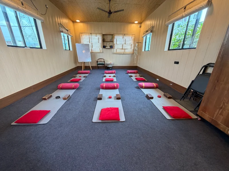 Yin Yoga teacher training class in the Himalayan Yoga Association yoga shala