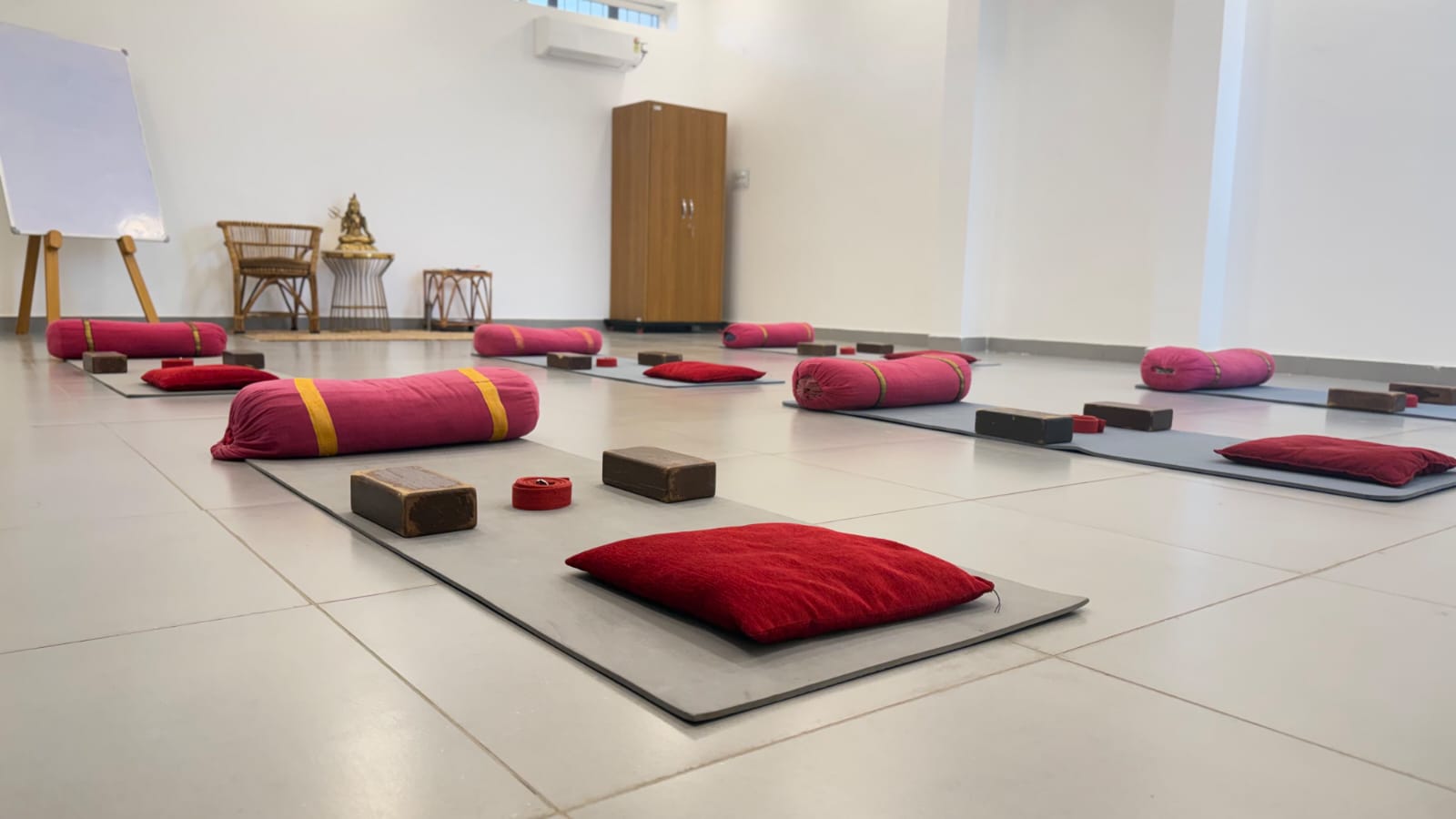 Yoga teacher training session at Himalayan Yoga Association in Rishikesh India