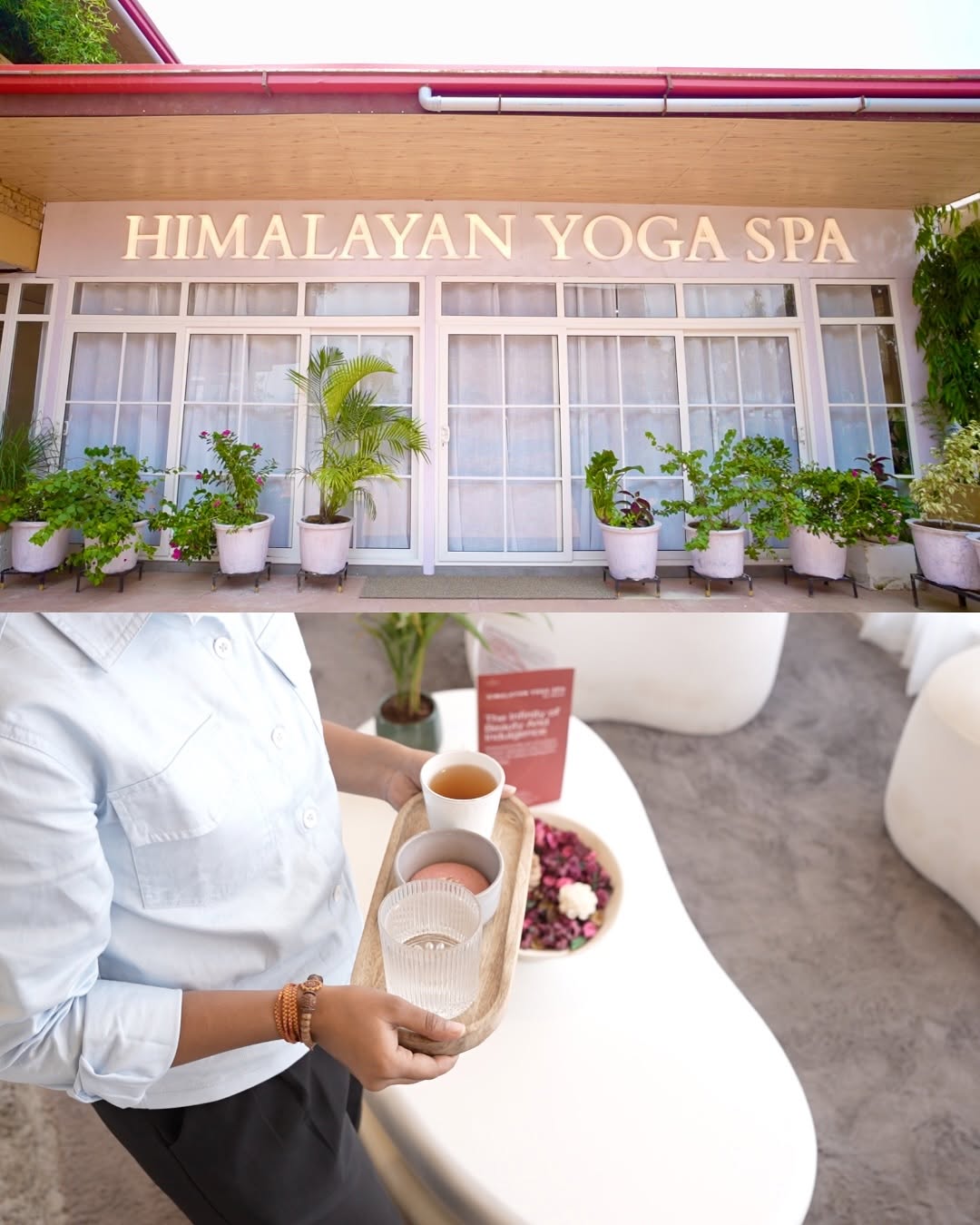 Himalayan Yoga Ashram spa and wellness area in Rishikesh