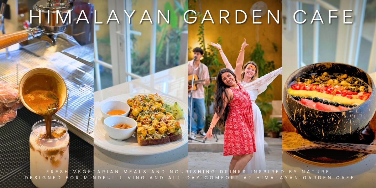 Himalayan Yoga Cafe serving nutritious vegetarian meals for yoga students