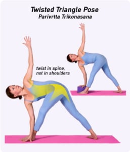 Parivatta Trikonasana (Revolving Triangle Pose) - Himalayan Yoga ...