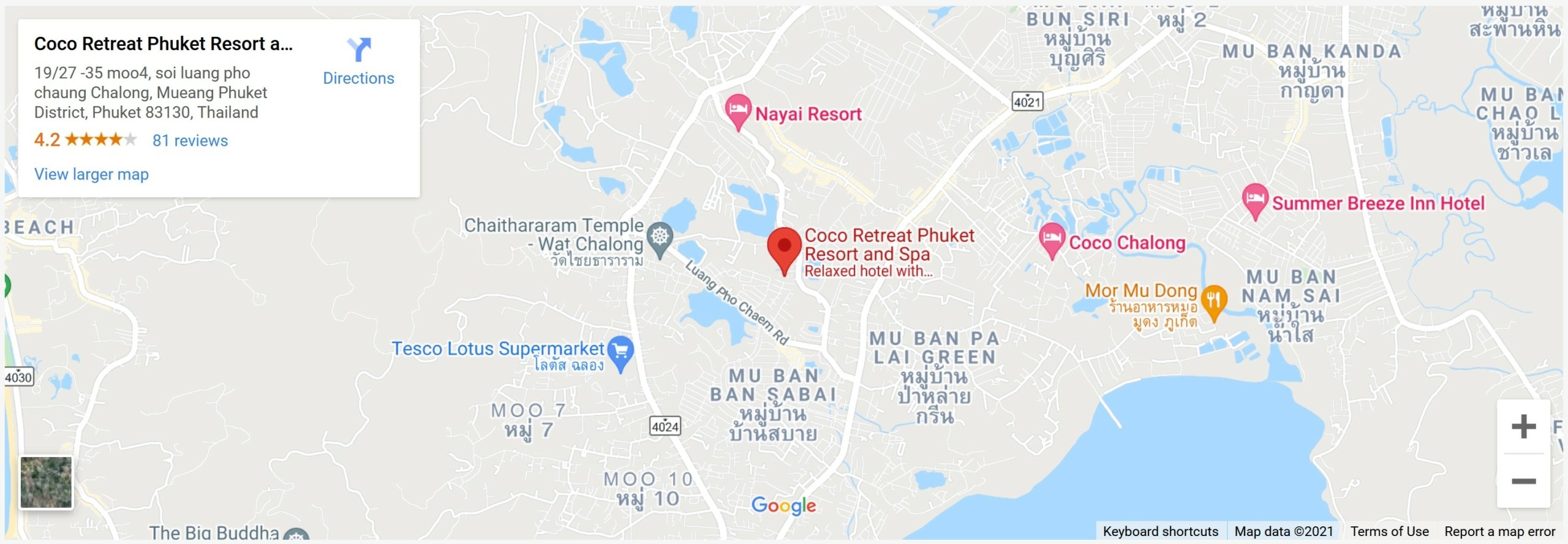 yoga retreat in thailand map location