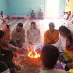 Fire Ceremony YTTC Batch Dec 2020 - Himalayan Yoga Association