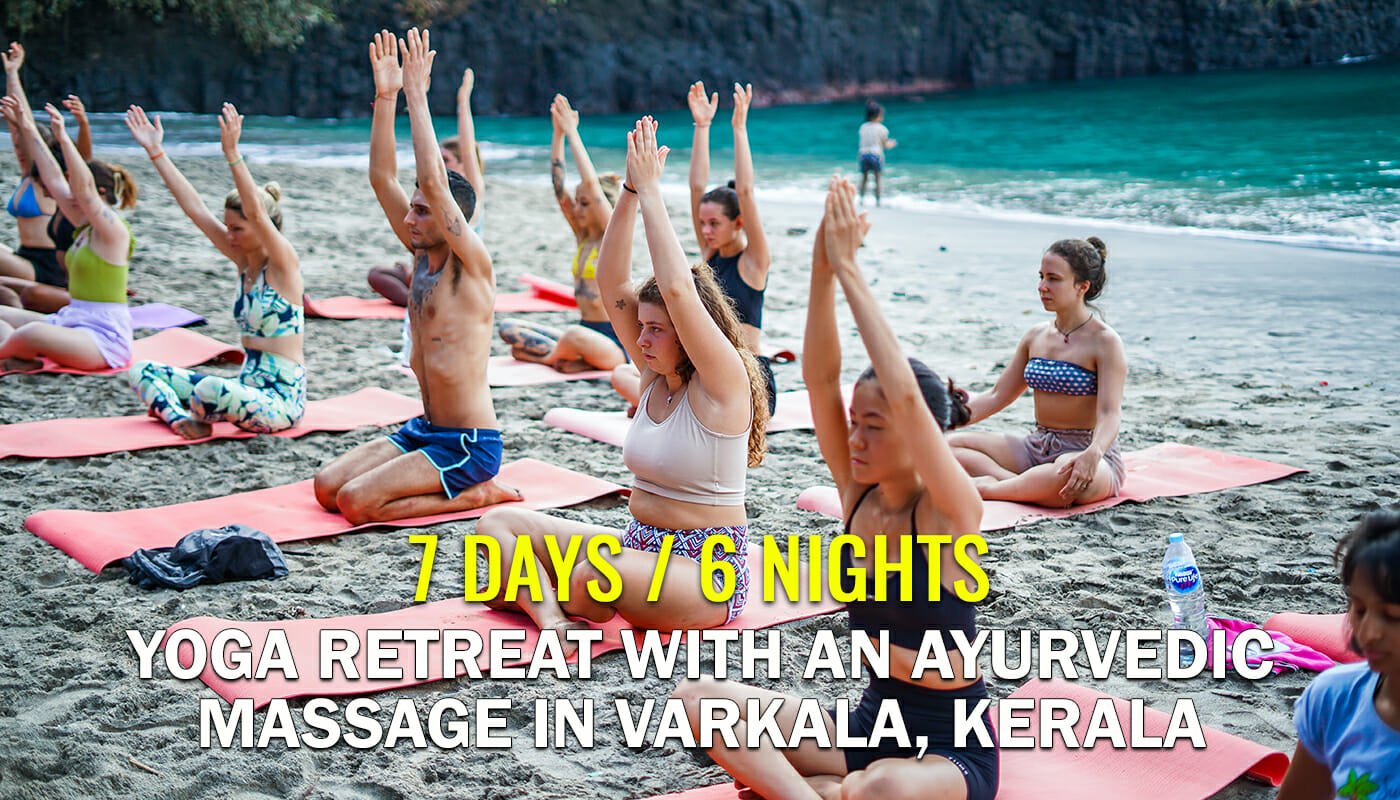 7 Days yoga retreat in kerala varkala
