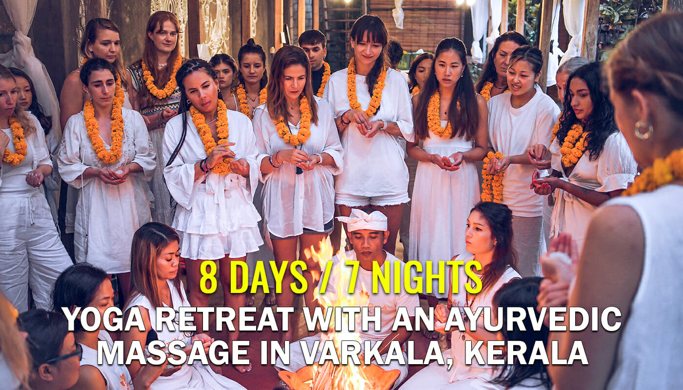 8 Days / 7 Nights Yoga Retreat in Varkala, Kerala, India